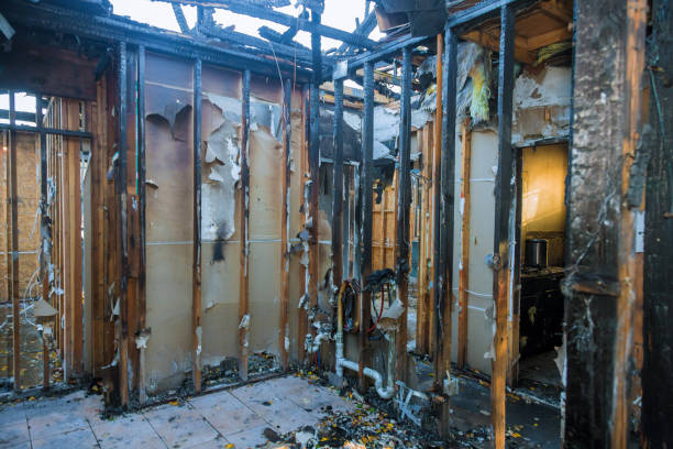 Professional Fire Damage Removal technician working in Depew, NY